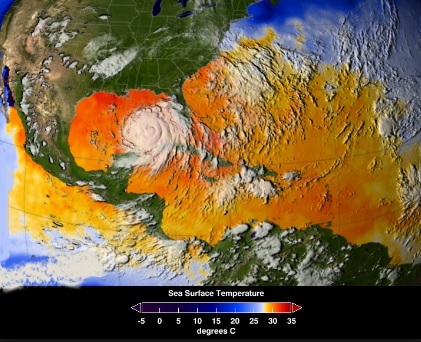 HURRIACNE AND SEA TEMPS1
